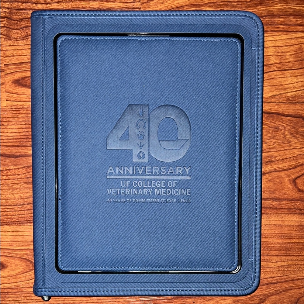 Flip UF CVM 40th Anniversary Blue Tablet Organizer Case